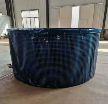 Không độc hại thép lưới PVC thùng nước gấp Đồ cá di động cho trang trại Đồ cá