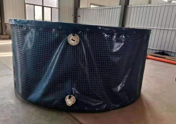 Không độc hại thép lưới PVC thùng nước gấp Đồ cá di động cho trang trại Đồ cá
