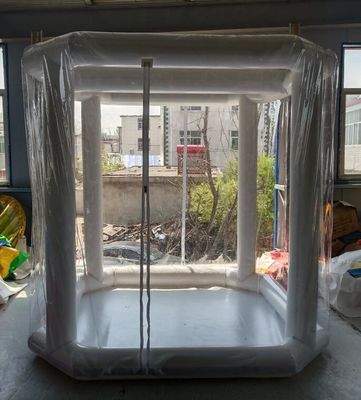 Khử trùng y tế khẩn cấp 2.5M * 2.5M * 2.5M Lều bong bóng bơm bơm
