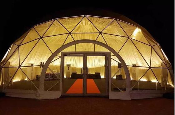 Khung kim loại lớn 10m 15m 20m 25m Tiệc cưới Big Dome Tent Dome Party Tent