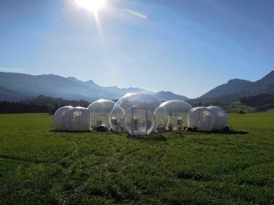 Dome House Igloo Transparent Inflatable Tent with 4 Parts Phòng tắm, phòng khách, phòng ngủ và lối đi