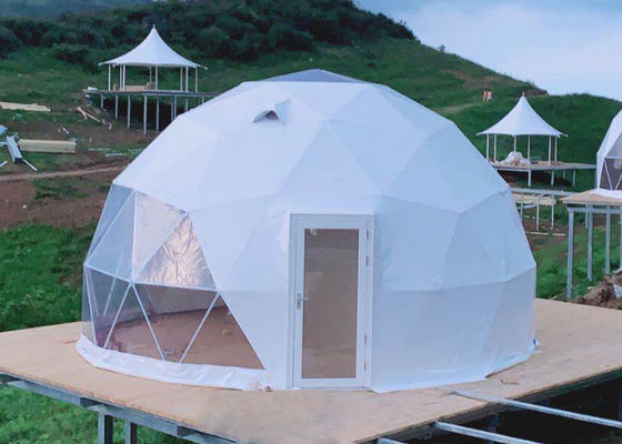100km/h Lượng gió 30M Không thấm nước PVC mái vòm địa chất Khu lều mái vòm Trại trại Khu lều mái vòm Trại tiệc