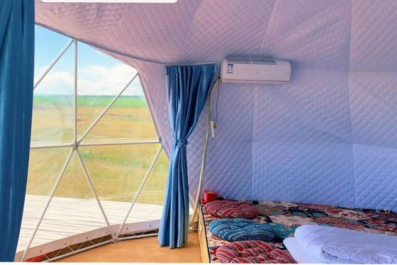 100km/h Lượng gió 30M Không thấm nước PVC mái vòm địa chất Khu lều mái vòm Trại trại Khu lều mái vòm Trại tiệc