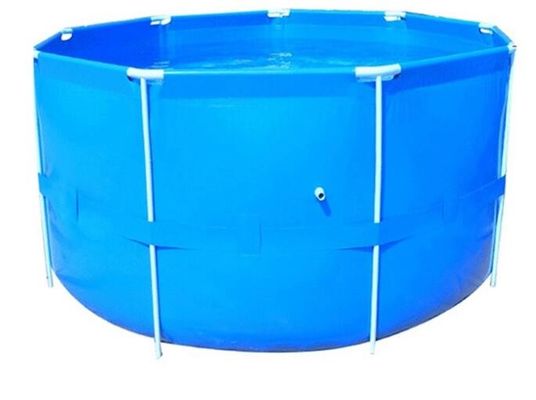 Độ dày 1.0mm 100000L PVC Gập nhựa bọc thép bể cá bể cá bể nhựa bể cá