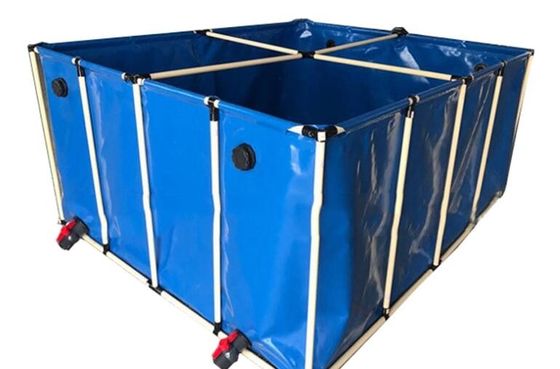 Độ dày 1.0mm 100000L PVC Gập nhựa bọc thép bể cá bể cá bể nhựa bể cá