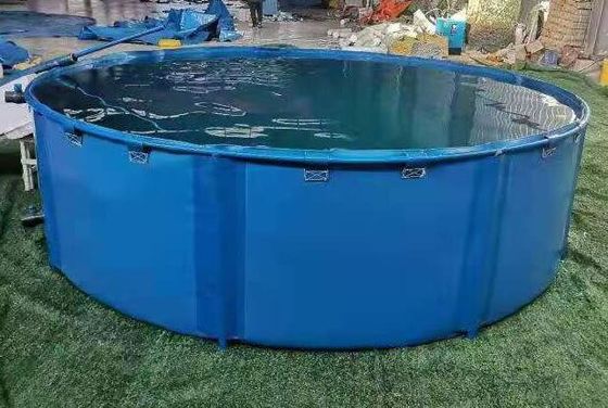 5000L khung kim loại linh hoạt PVC Băng nhựa bể cá bể cá gập