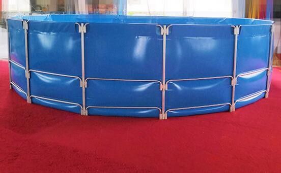 15000L PVC Tarpaulin Quay bể cá cho nuôi trồng thủy sản Bể cá bể nhựa bể cá gấp