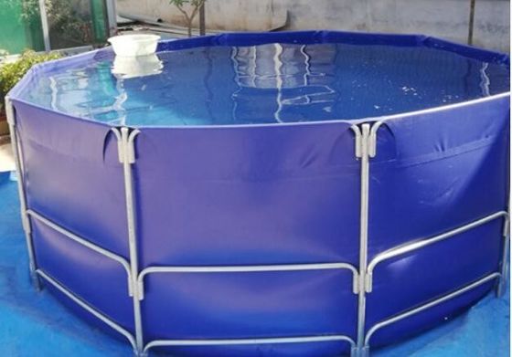 15000L PVC Tarpaulin Quay bể cá cho nuôi trồng thủy sản Bể cá bể nhựa bể cá gấp