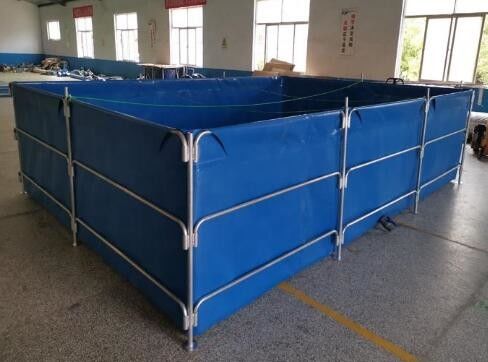 Bên ngoài và bên trong 30000L PVC Bọc tháp Vỏ cá gấp Vỏ cá Vỏ bể nhựa
