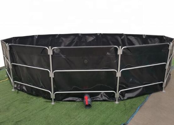 4m đường kính gấp PVC Tarpaulin Tilapia bể nuôi cá bể cá gập