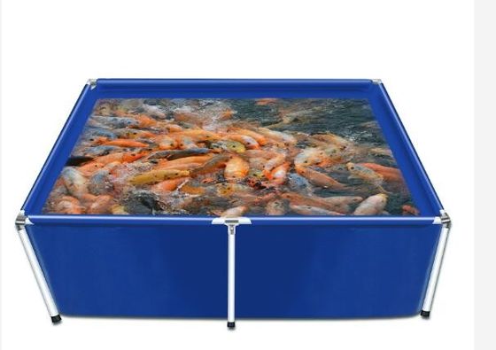 Đồ chứa nước nuôi cá PVC 4000L di động với khung kim loại