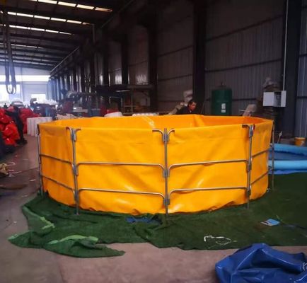 4m đường kính gấp PVC Tarpaulin Tilapia bể nuôi cá bể cá gập