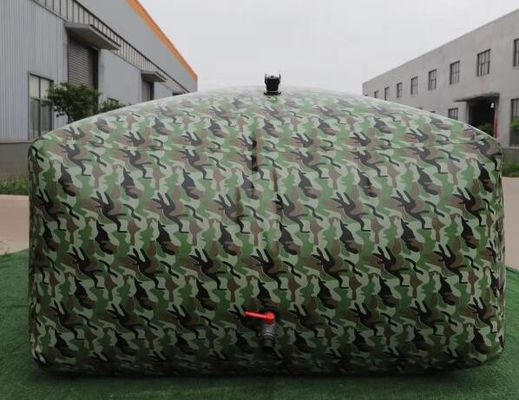 Màu ngụy trang Tarpaulin lưu trữ nước linh hoạt Bladders 20000L xe chứa nước di động