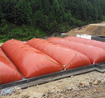 1.5mm PVC ốp ván 1000 tấn bể lưu trữ khí sinh học bể khí metan bể lưu trữ di động