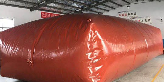 PVC phủ nhựa 2000T thùng lưu trữ khí metan gấp thùng lưu trữ khí sinh học