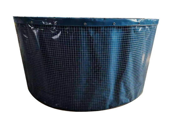 Không độc hại thép lưới PVC thùng nước gấp Đồ cá di động cho trang trại Đồ cá