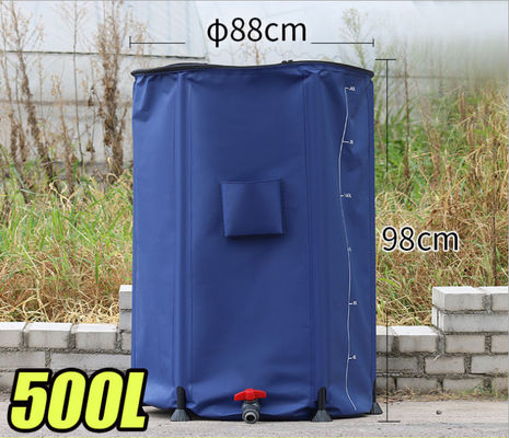 PVC gấp bọc mưa tiết kiệm thùng 500L cho nông trại vườn nông nghiệp