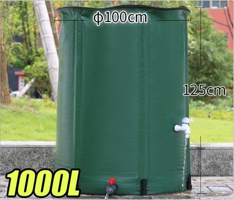1000L SGS ngoài trời nước mưa lưu trữ thùng PVC tấm ván gấp