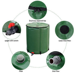 1000L SGS ngoài trời nước mưa lưu trữ thùng PVC tấm ván gấp