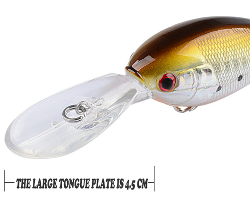 12.5G 10CM Rock Fat Salmon Lôi 4 mồi nhựa cho việc đánh bắt cá biển