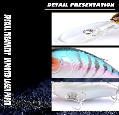 12.5G 10CM Rock Fat Salmon Lôi 4 mồi nhựa cho việc đánh bắt cá biển