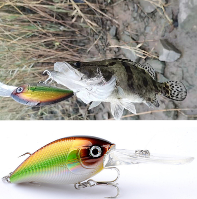 12.5G 10CM Rock Fat Salmon Lôi 4 mồi nhựa cho việc đánh bắt cá biển
