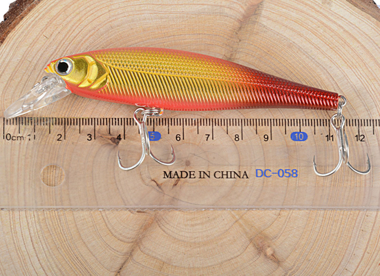 3 Mồi nhựa Tilapia Bass Bionic Lám bắt cá 11.50cm 14g Minnow nổi