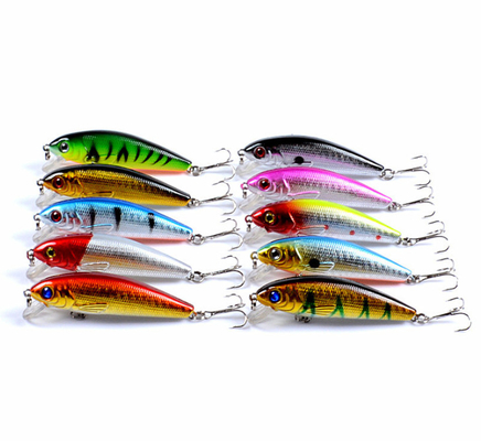 72mm 8,7g Bass Pike Tilapia mồi nổi 5 x ABS mồi nhựa