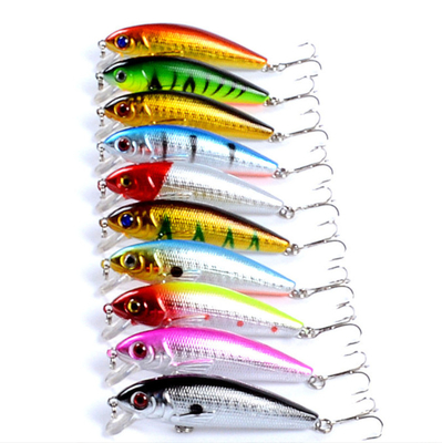 72mm 8,7g Bass Pike Tilapia mồi nổi 5 x ABS mồi nhựa