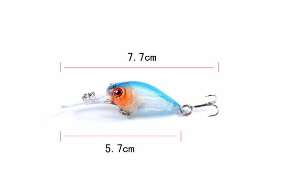 Mồi đánh cá nhựa giả 5.7cm 4.7g chống ăn mòn