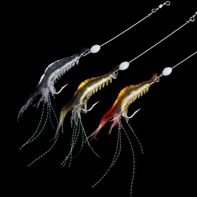 Món mồi tôm mềm Món mồi câu cá đêm 9cm 6g Mô phỏng với móc