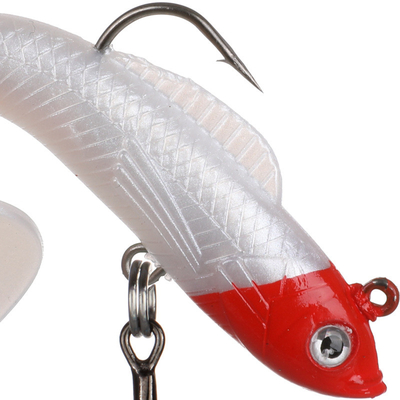 Silikon dẫn mồi câu cá mồi được trang bị với một hook duy nhất ba 9g 9cm