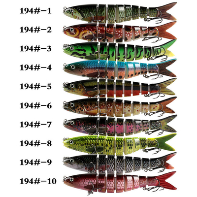 Mackerel Bionic 8 phần mồi đánh cá cứng 20g 13,5cm