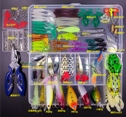 Phòng chống axit câu cá Set 109 - 240 PCSvới kim loại Jig muỗng