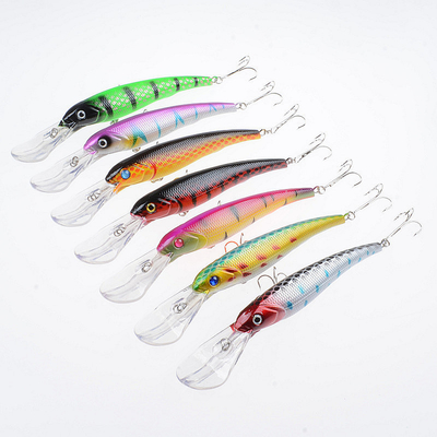 7 màu 16,50cm 27,50g Perch, Crucian, Culter Alburnus Plastic Lure Minnow Mồi câu cá