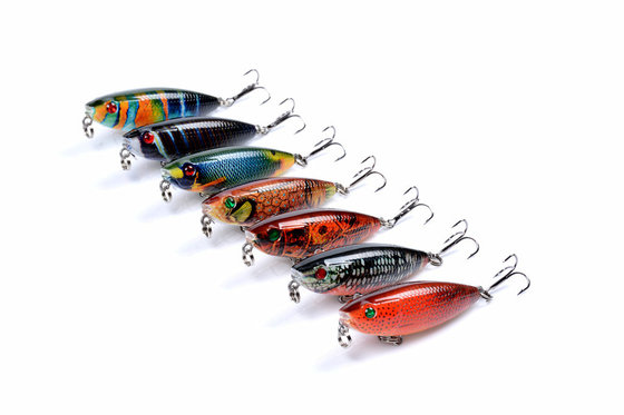 7Colors 5.9CM/6.9g Floating Plastic Pencil Lure Sea Fishing Bait