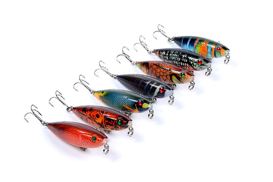 7Colors 5.9CM/6.9g Floating Plastic Pencil Lure Sea Fishing Bait