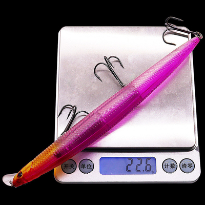 12 màu 18cm/22.6g 2# Hooks Perch,Crucian,Culter Alburnus Big Minnow