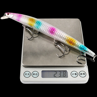 10 màu 18cm/23.80g 2# móc cá Big Minnow Perch,Crucian,Culter Alburnus mồi câu nhựa