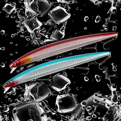 10 màu 18cm/23.80g 2# móc cá Big Minnow Perch,Crucian,Culter Alburnus mồi câu nhựa