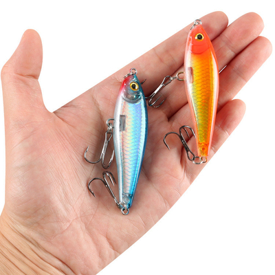 6 màu 7.5CM/8.6g 8# Nhăn Nhăn, Bạch tuộc, Cá voi Nhựa ABS Mồi đánh cá bút chì