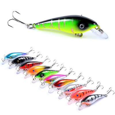 10 Màu sắc 5.7CM/4.4g 8# Cây móc Mulet,Perch,Catfish Nhựa ABS Mồi đánh cá Minnow