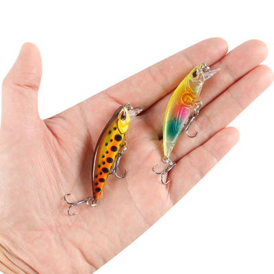 15 màu sắc 6CM/5G Sinking Minnow Lôi câu cá Mullet,Perch,Catfish Plastic Hard Bait
