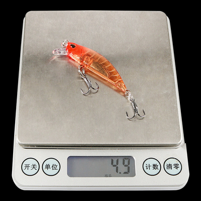 15 màu sắc 6CM/5G Sinking Minnow Lôi câu cá Mullet,Perch,Catfish Plastic Hard Bait