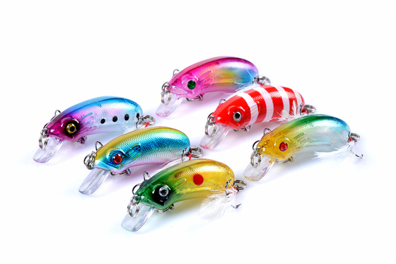 Mô hình mới 6 Màu sắc 5.1CM/7.2G Sinking Minnow Lure câu cá Mullet,Perch,Catfish nhựa mồi cứng