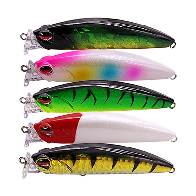 5 màu 8.5CM/9G Perch,Catfish nhựa mồi cứng ném Trolling Popper câu cá mồi