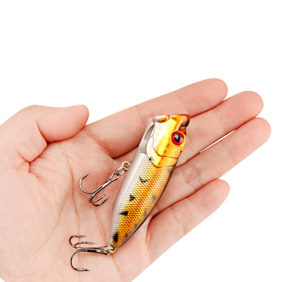 5 màu 7CM/12.20g Perch,Catfish nhựa Hard Bait Casting Trolling Popper