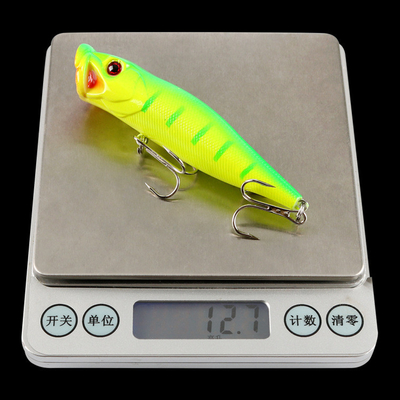 5 màu 9CM / 11g Perch,Catfish nhựa biển cứng mồi ném Trolling Popper câu cá mồi
