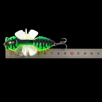 10 Màu sắc 7.5CM/15.5g Twin Propeller nhựa Hard Bait Tractor Rotary Tackle Popper Lure đánh cá