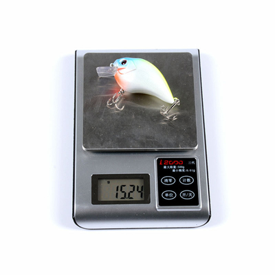 6 màu 7.5cm/15.2g 3D mắt nhựa mồi cứng 0.30m-3m nổi crank cá mồi